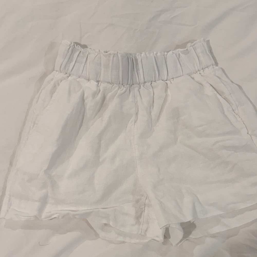 J. Crew High Waist White Shorts